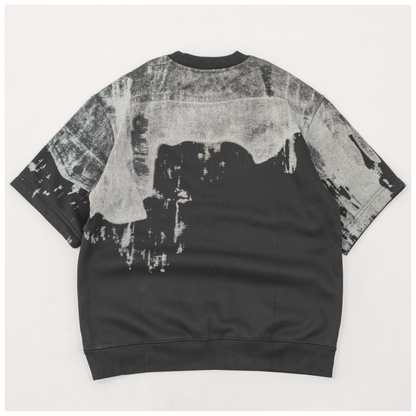 Shadow Drift Abstract Crew Drop Shoulder Tee
