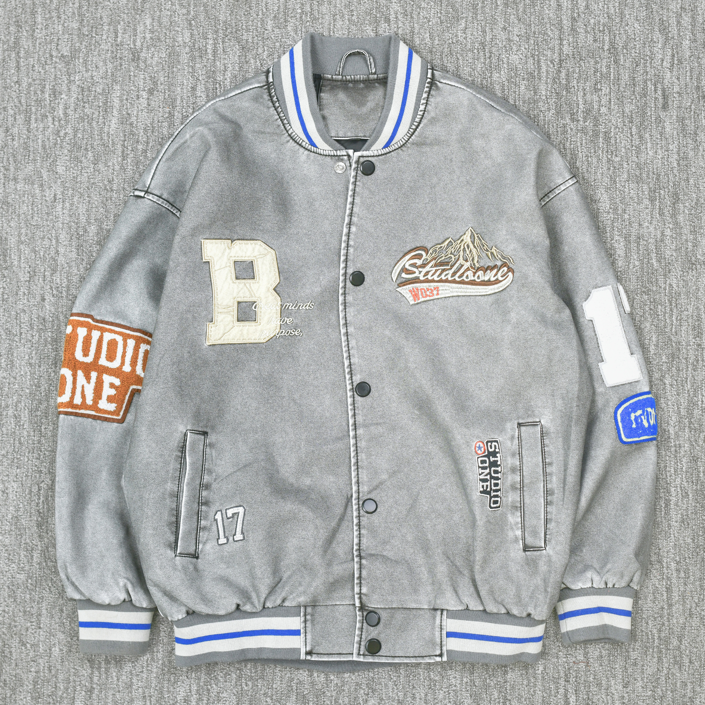 Silver Ridge Varsity Bomber Jacket