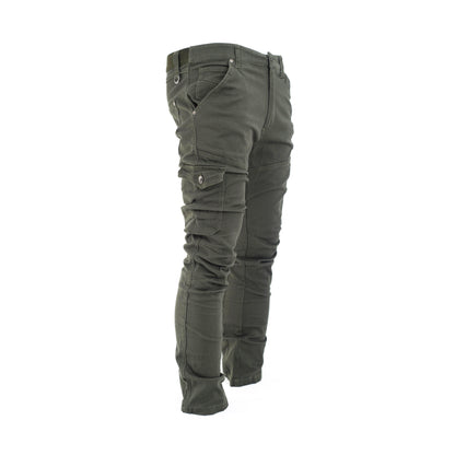 Men Bootcut Slim Flare Slant Pocket Cargo Pants.