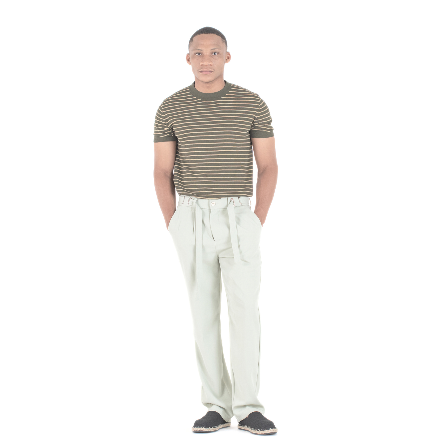 Coastal Breeze Relaxed Tie-Belt Trouser