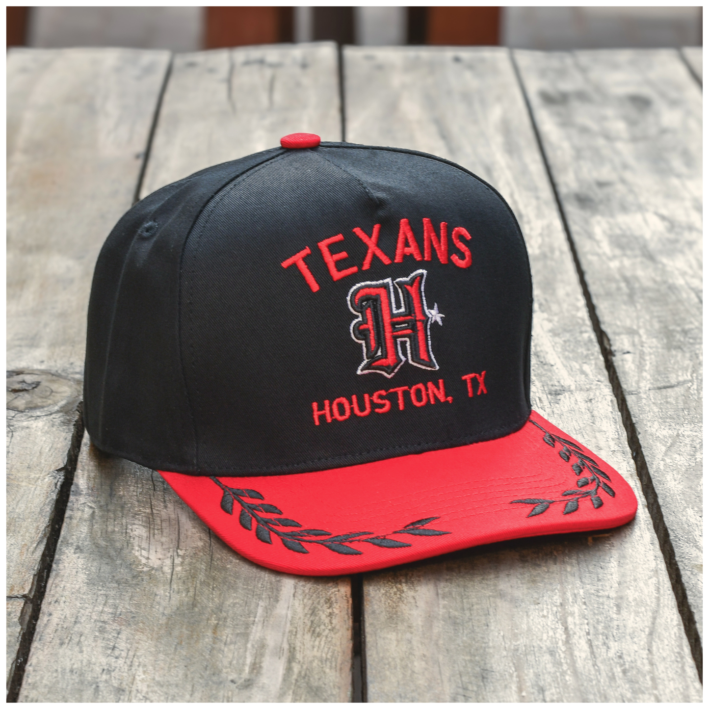 Houston Stone Snapback Cap – Stone/Black