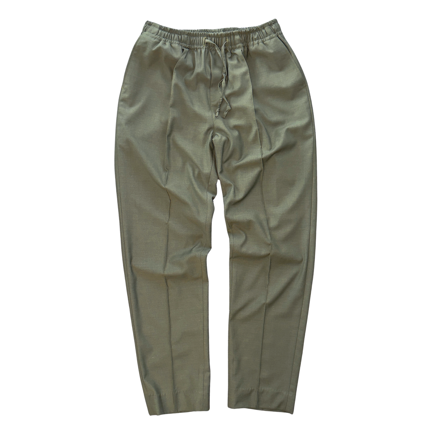 LOWKAL Tailored Utility Drawstring Trousers – Vintage Olive