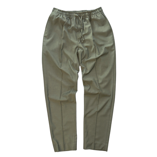 LOWKAL Tailored Utility Drawstring Trousers – Vintage Olive