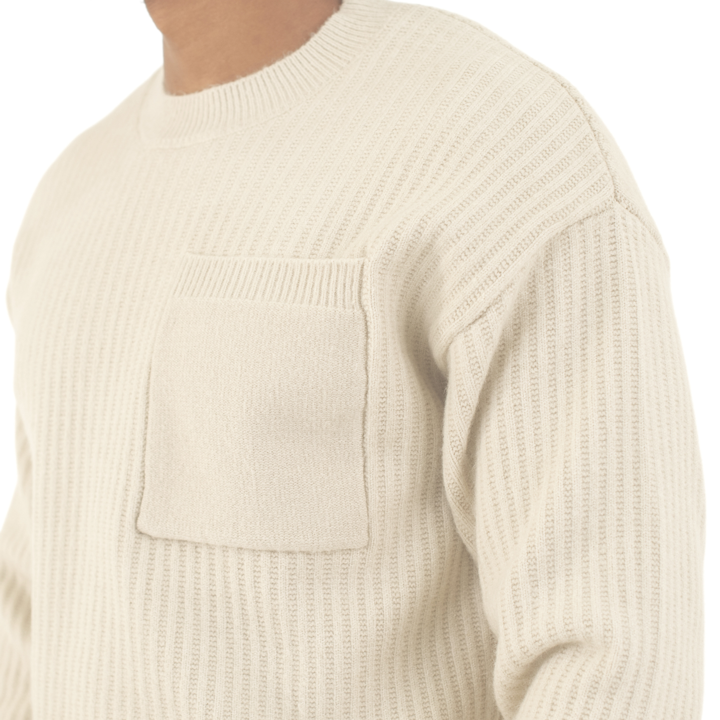 Core Knit Pocket Crew Sweater