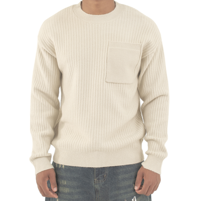 Core Knit Pocket Crew Sweater