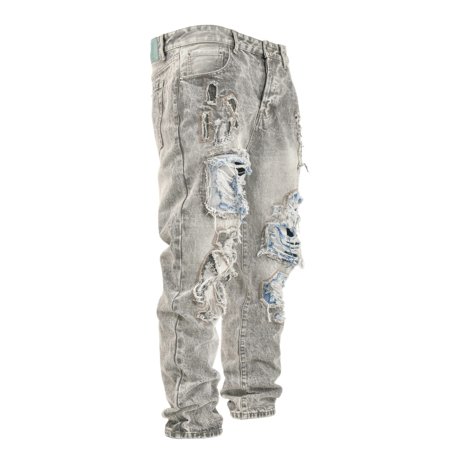 Toxic Fade Distressed Patchwork Denim