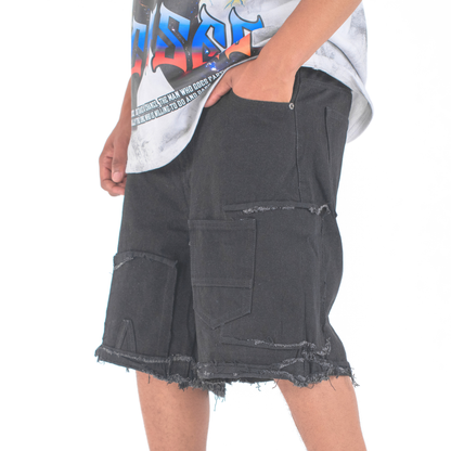 Rogue Cargo Cut-Off Denim Shorts