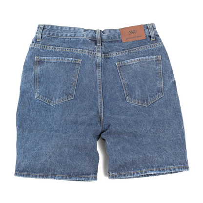 ND Monogram Distressed Denim Shorts 13919