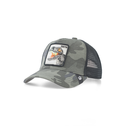 Raptor Camo “TEETH” Trucker Cap