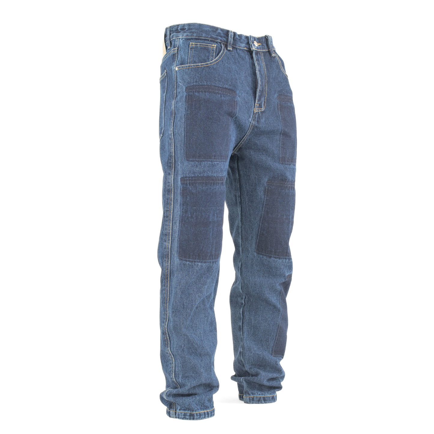 Dual Patchwork Utility Denim