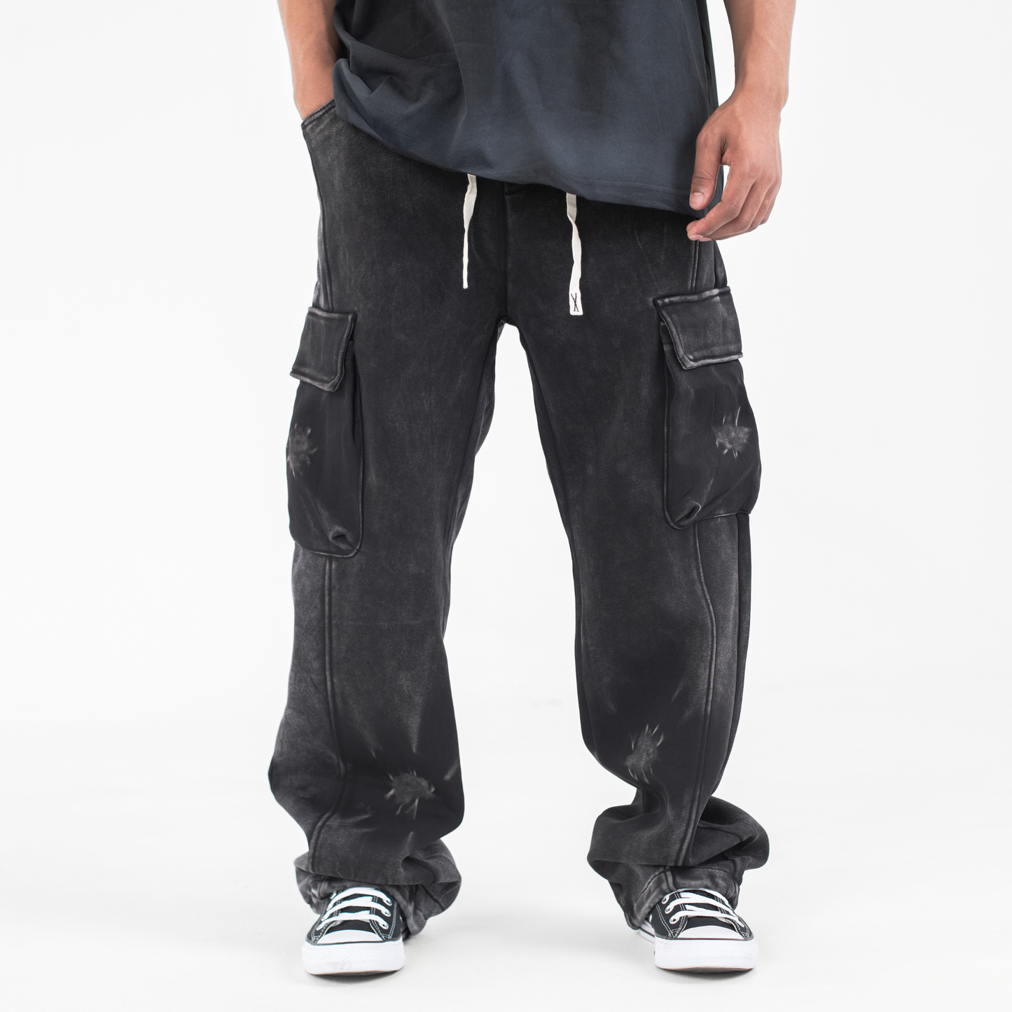 Ash Fade Cargo Jogger Pants