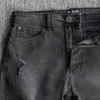 Ice Cut Off Distressed Denim Short