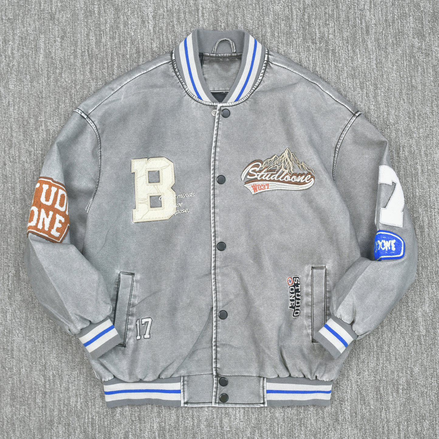 Silver Ridge Varsity Bomber Jacket