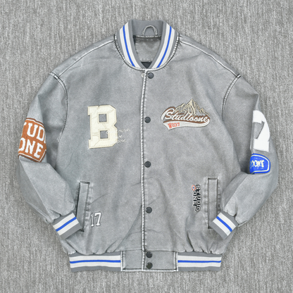 Silver Ridge Varsity Bomber Jacket