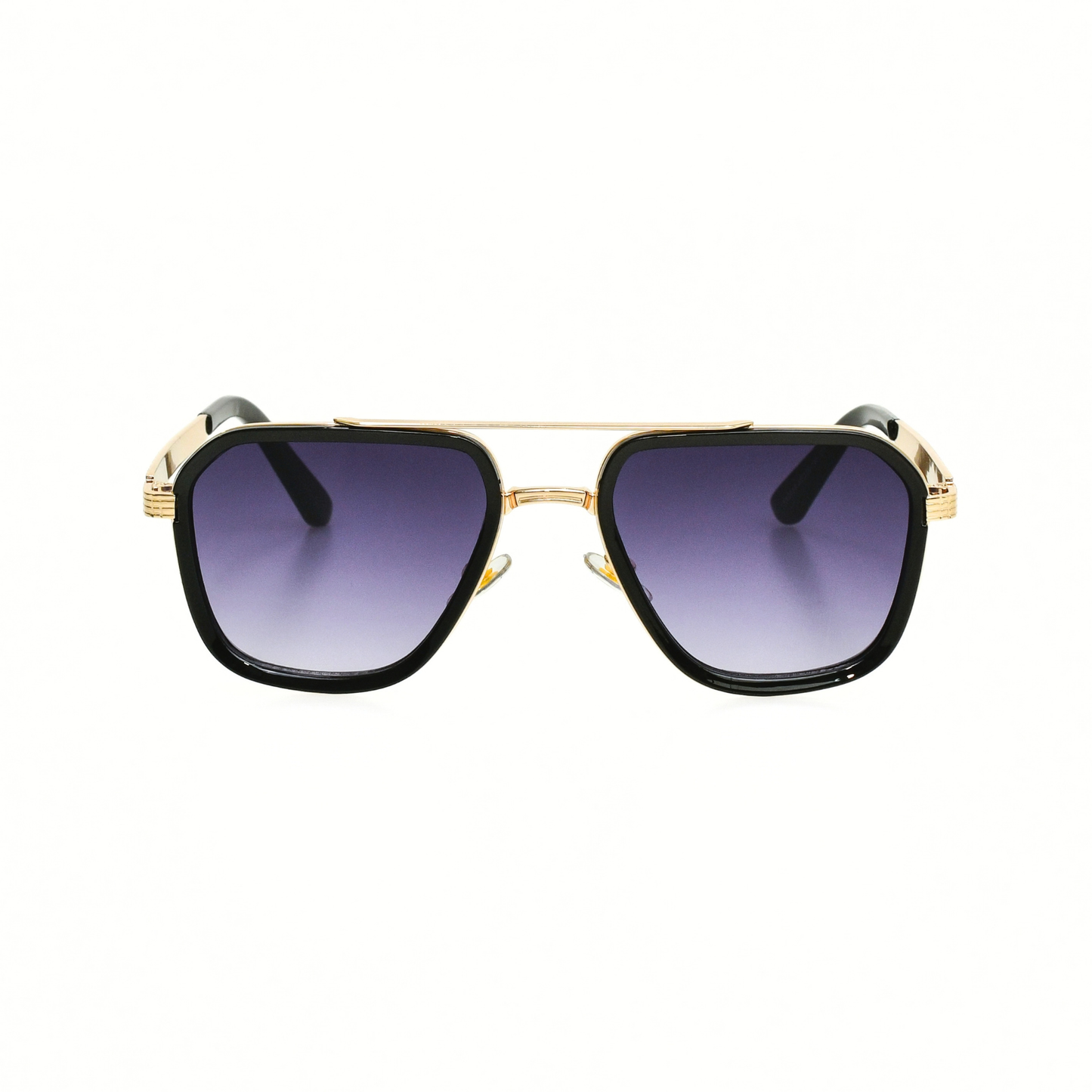 LOWKAL Executive Double-Bar Square Sunglasses