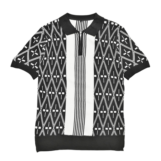 Heritage Diamond Knit Polo Shirt Collection