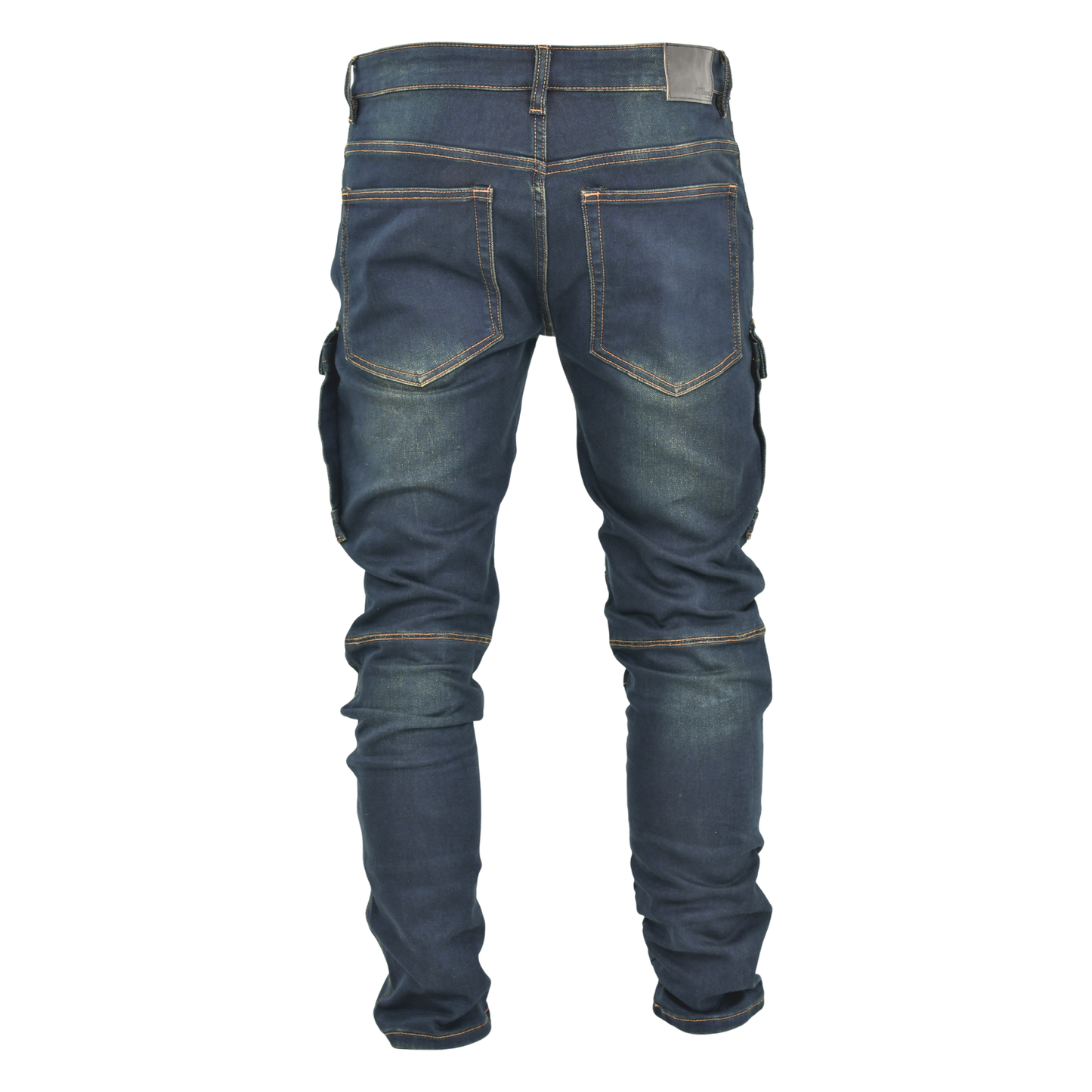 Utility Panel Cargo Denim Jeans – Dark Indigo