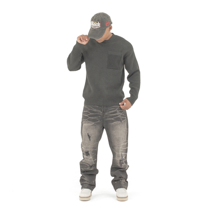 Core Knit Pocket Crew Sweater