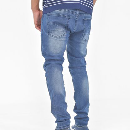 Ice Fade Distressed Skinny Denim