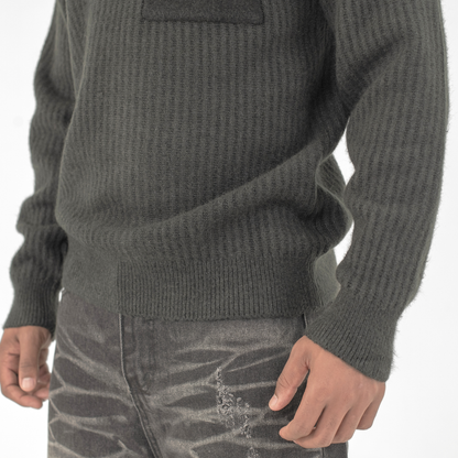 Core Knit Pocket Crew Sweater