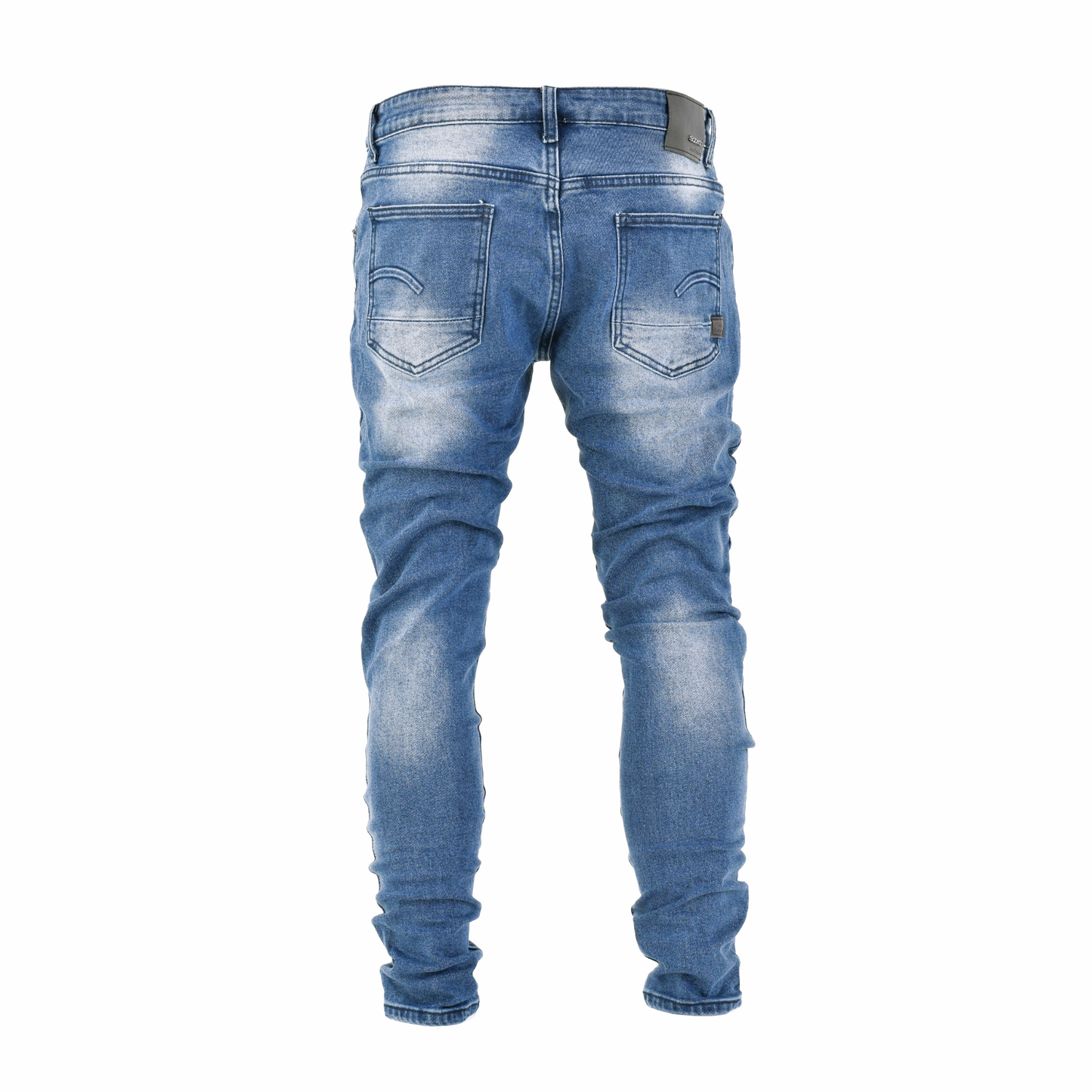 Ice Fade Distressed Skinny Denim