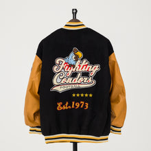 Load image into Gallery viewer, Men Design Fashion Varsity CF Graphic Patch Jacket.
