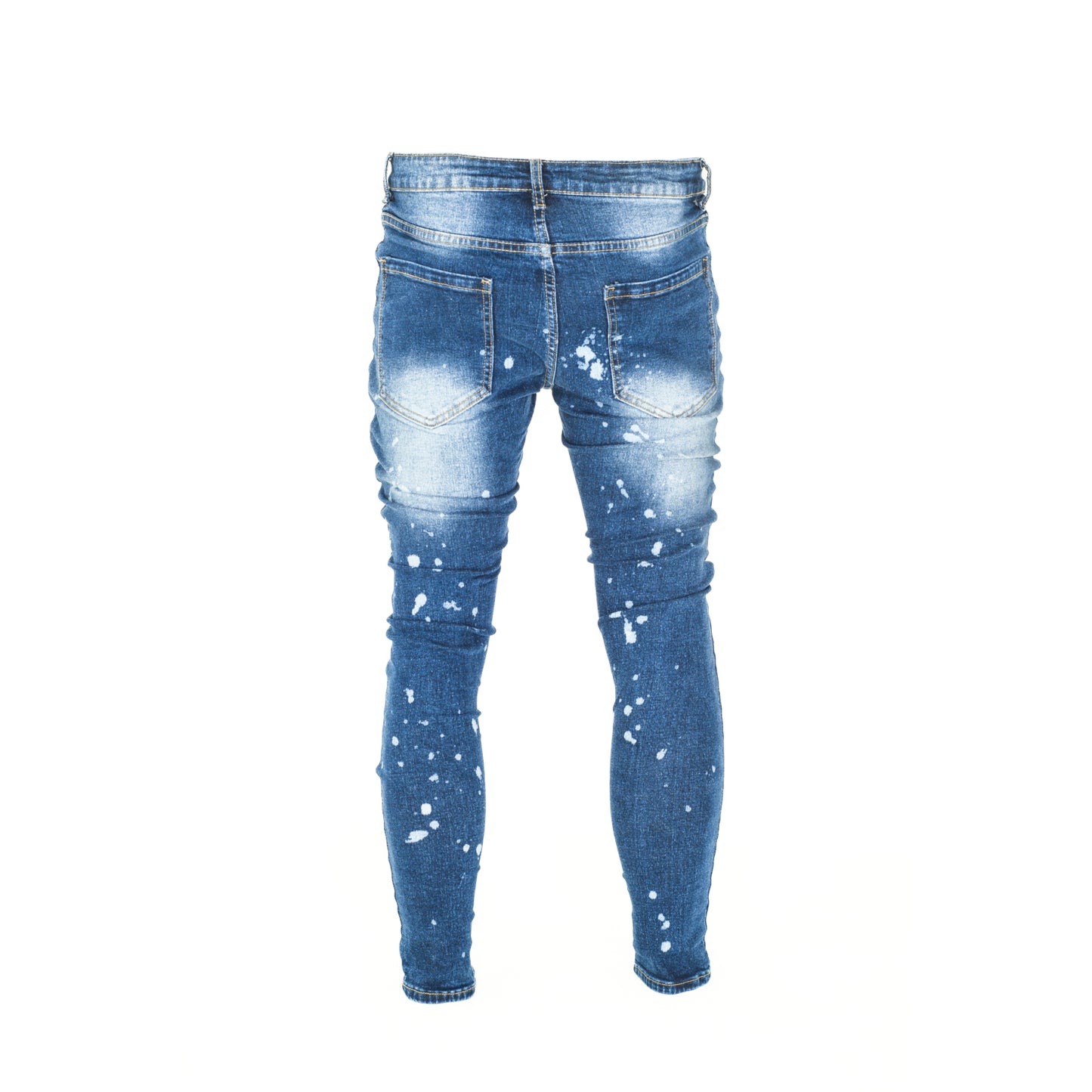 Men Colour Embroidery Skinny Denim Jeans