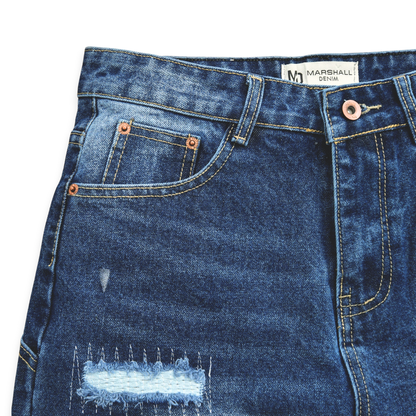 Urban Utility Distressed Denim Shorts