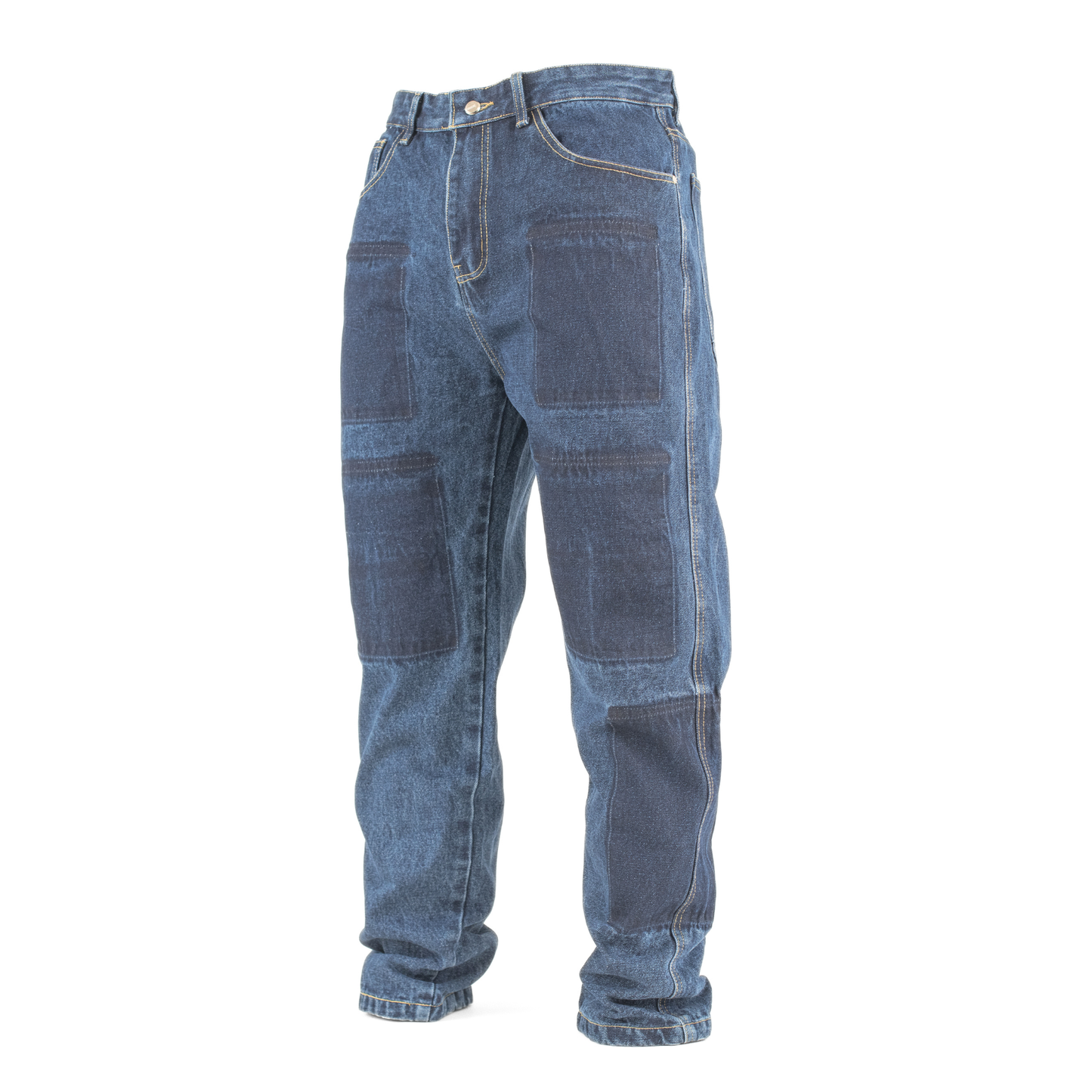 Dual Patchwork Utility Denim
