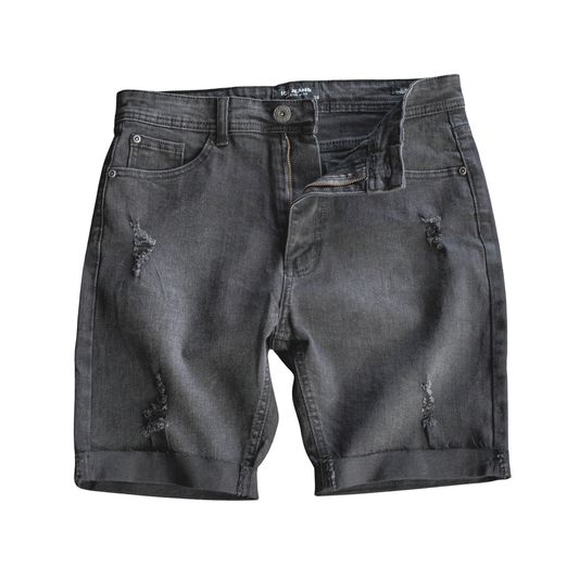Ice Cut Off Distressed Denim Short