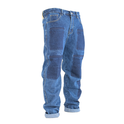 Dual Patchwork Utility Denim
