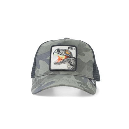 Raptor Camo “TEETH” Trucker Cap