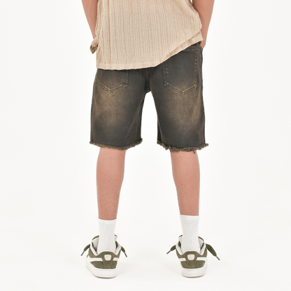 Urban Fade Distressed Denim Shorts