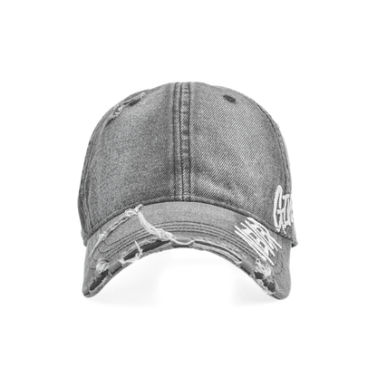 LOWKAL “Never Give Up” Vintage Distressed Trucker Cap