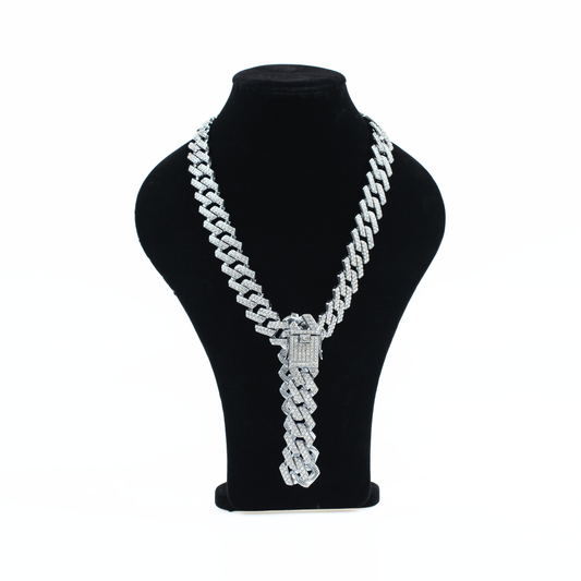 Iced Cuban Link Necklace & Bracelet Set