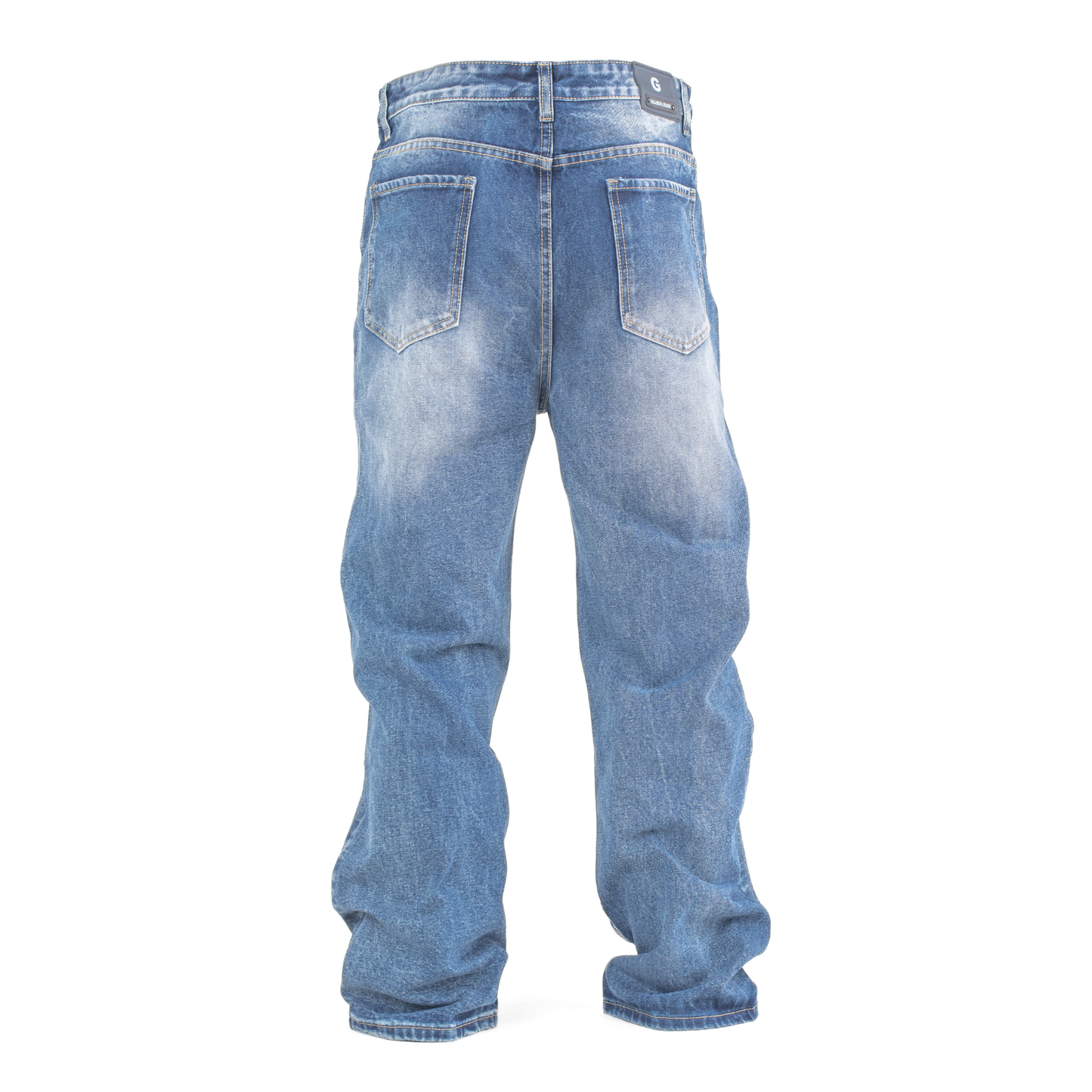 Arc-Flow Paneled Blue Relaxed fit Jean