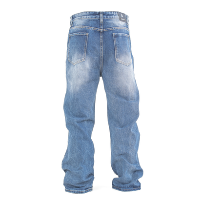 Arc-Flow Paneled Blue Relaxed fit Jean