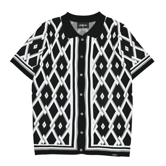 LOWKAL Heritage Diamond Knit Shirt