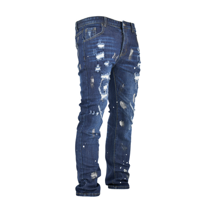 Silver Strike Ripped Denim