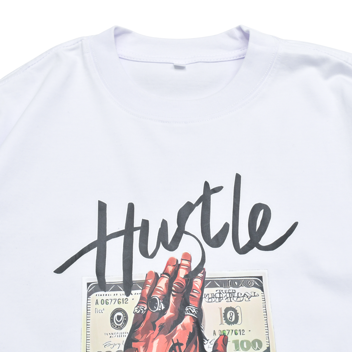 LOWKAL Hustle Graphic Oversized T-Shirt