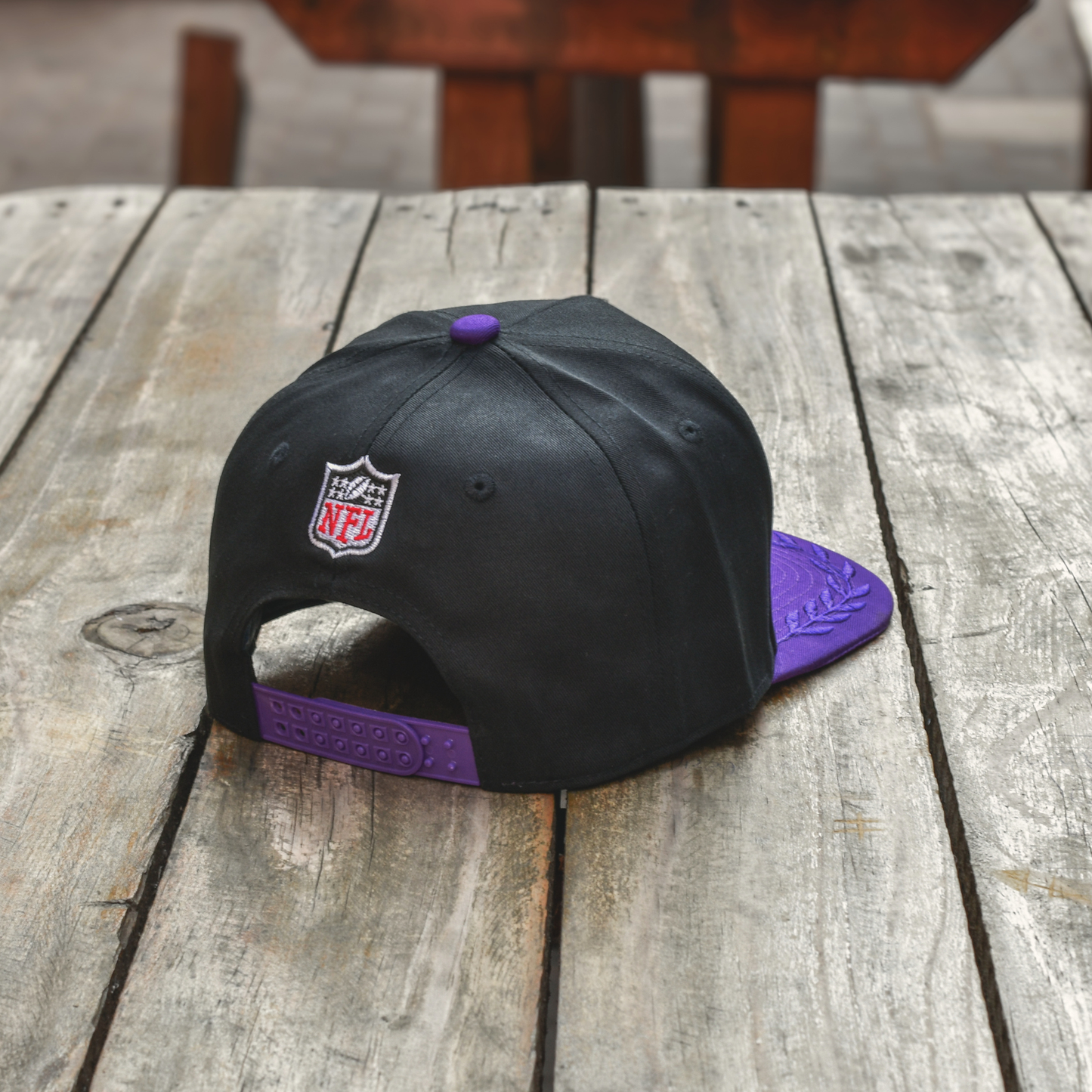 Viking Crest Snapback Cap – Purple/Gold