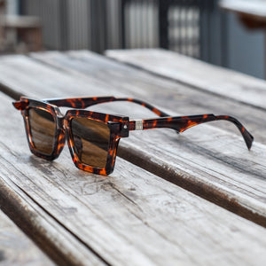 Vintage Square Acetate X2 Frame Sunglasses