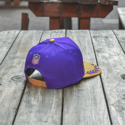 Viking Crest Snapback Cap – Purple/Gold