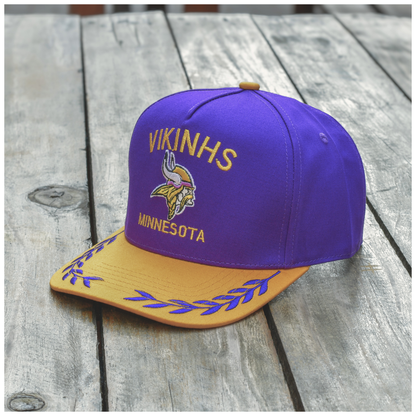 Viking Crest Snapback Cap – Purple/Gold