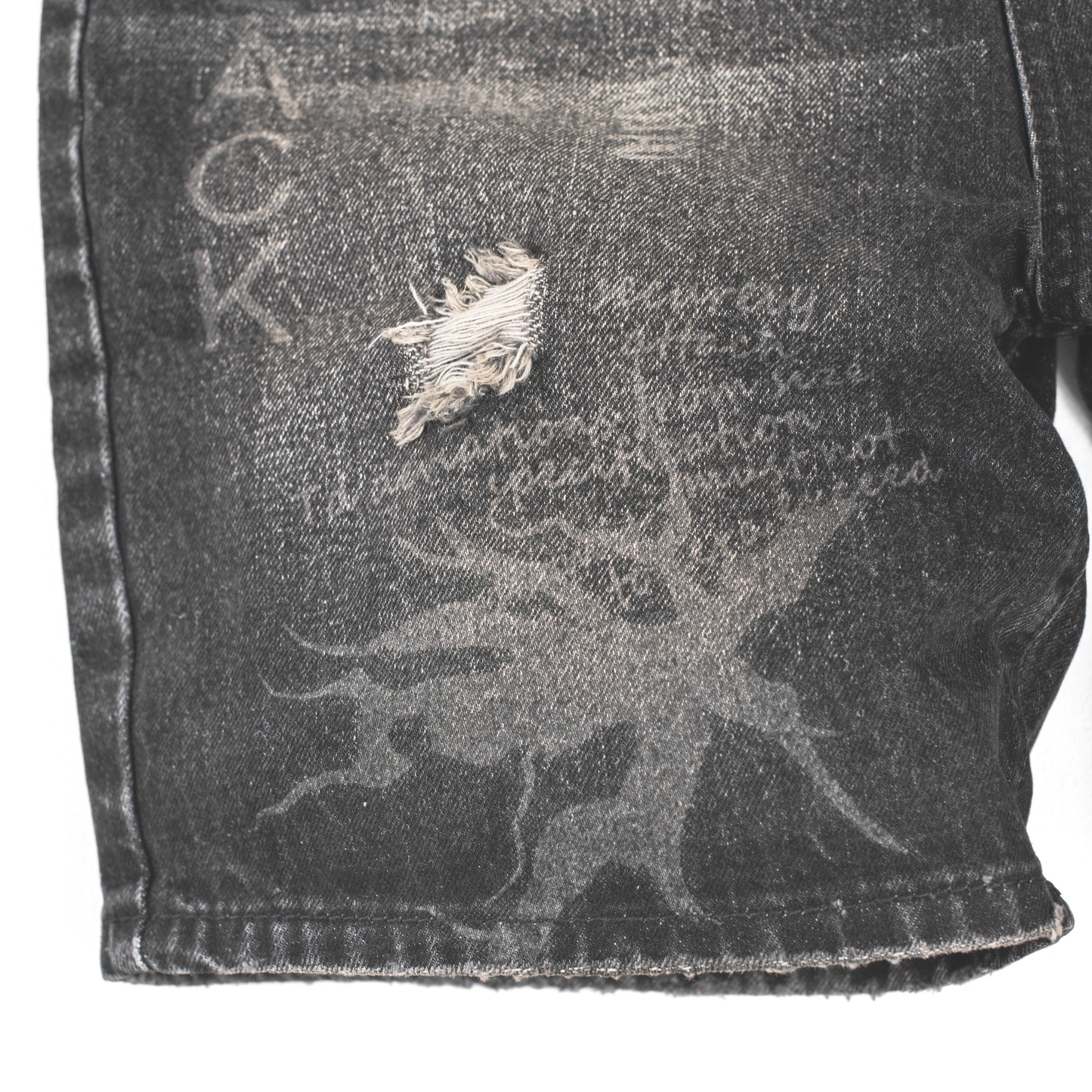 Midnight Archive Distressed Denim Shorts 13917