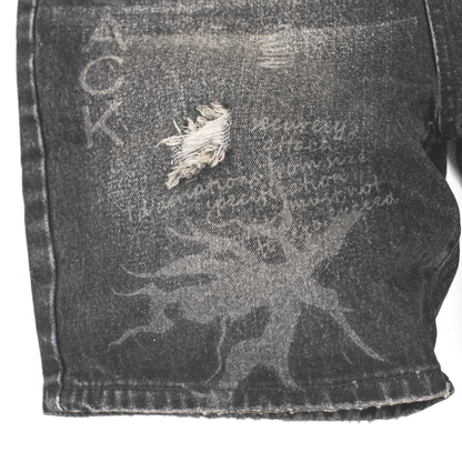 Midnight Archive Distressed Denim Shorts 13917