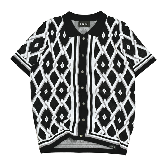 LOWKAL Heritage Diamond Knit Shirt