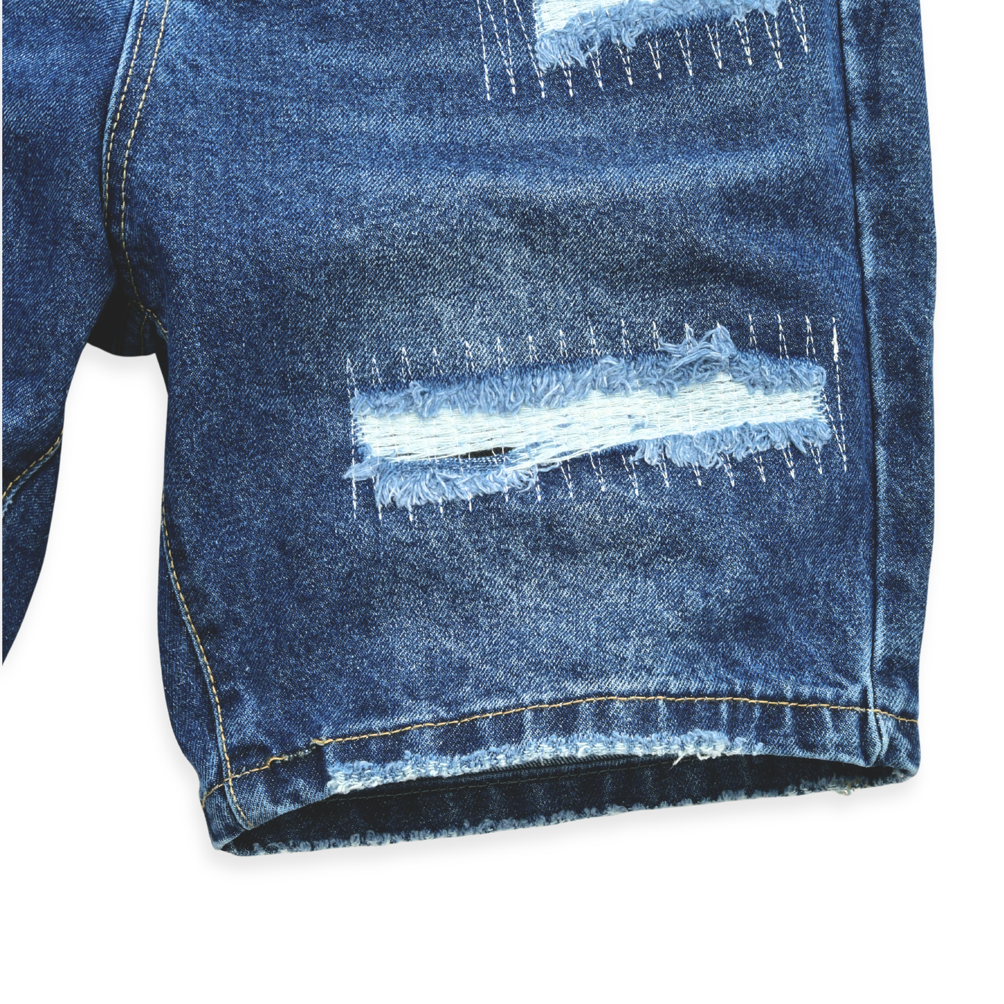 Urban Utility Distressed Denim Shorts