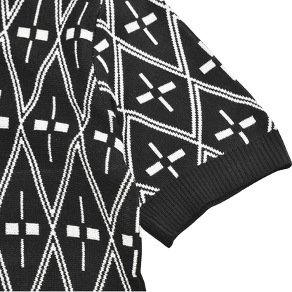 Heritage Diamond Knit Polo Shirt Collection