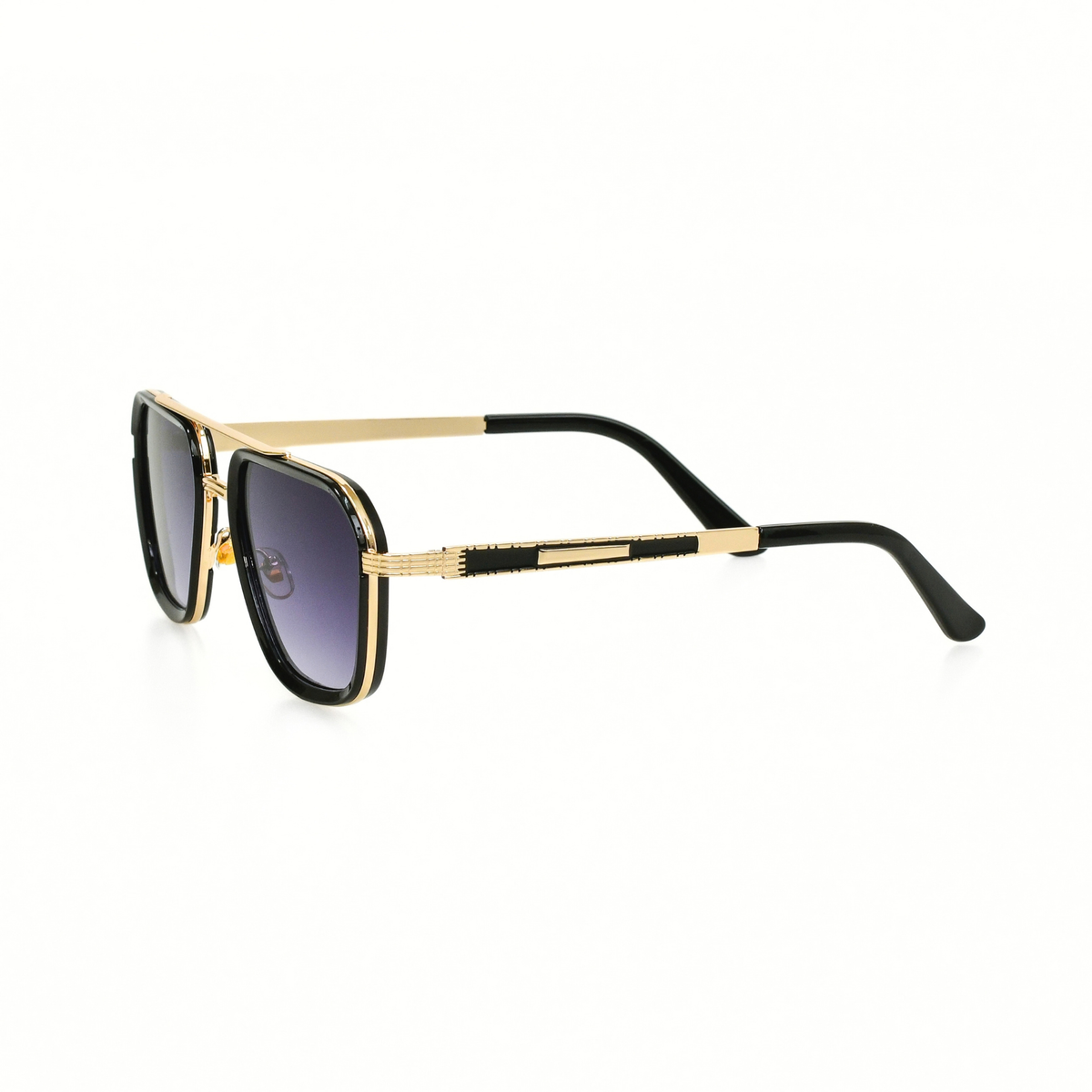 LOWKAL Executive Double-Bar Square Sunglasses